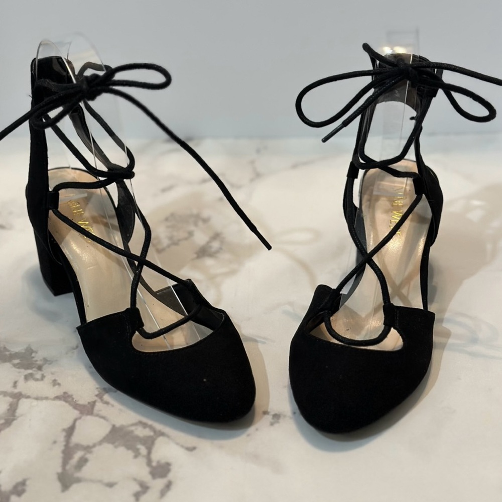 Nine West  Ankle wrap block heels